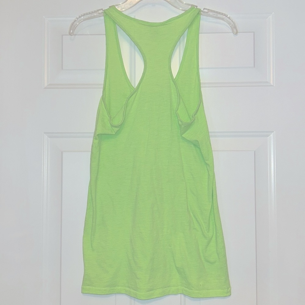 PINK BY Victoria’s Secret Women's Tank Top Lime L Racer Back Casual Athletic - Picture 5 of 12